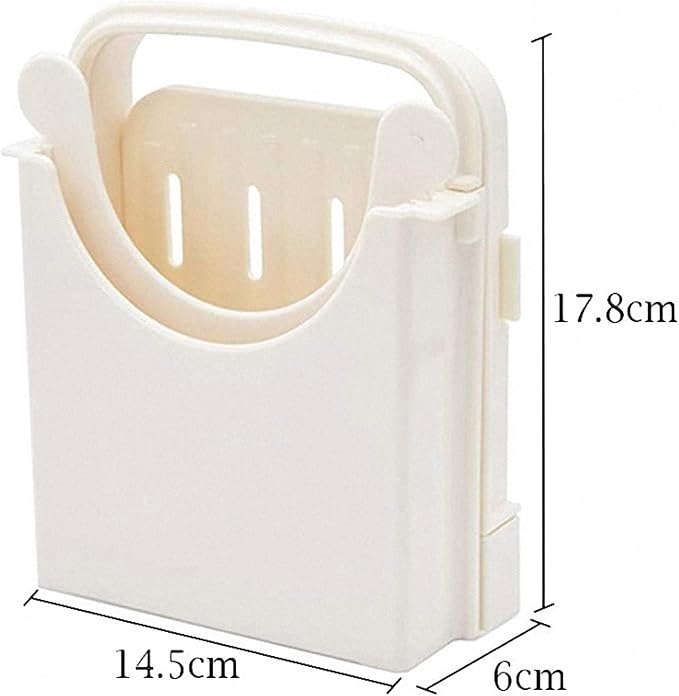 Bread Slicer Toast Cutting Adjustable Roast Loaf Slicer Cutter Foldable Compact Toast Slicing Machine Plastic Bread Slicer for Homemade Bread Foldable Kitchen Baking Tools, Upgrated