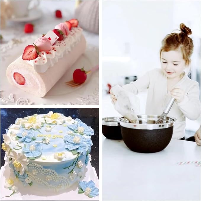Extra Large Icing Bags Disposable, 100 pcs 26 Inch XXL Piping Bags for Royal Icing, Cream Frosting and Cake Decoration, Mangas Desechables para Repostería, Disposable Cake Decorating Bag