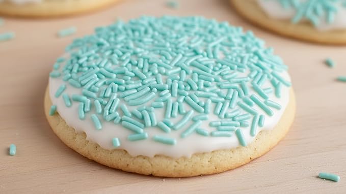 NCS Light Teal Jimmies Edible Sprinkles – Cupcake, Cake & Cookie Decorations, 7 oz