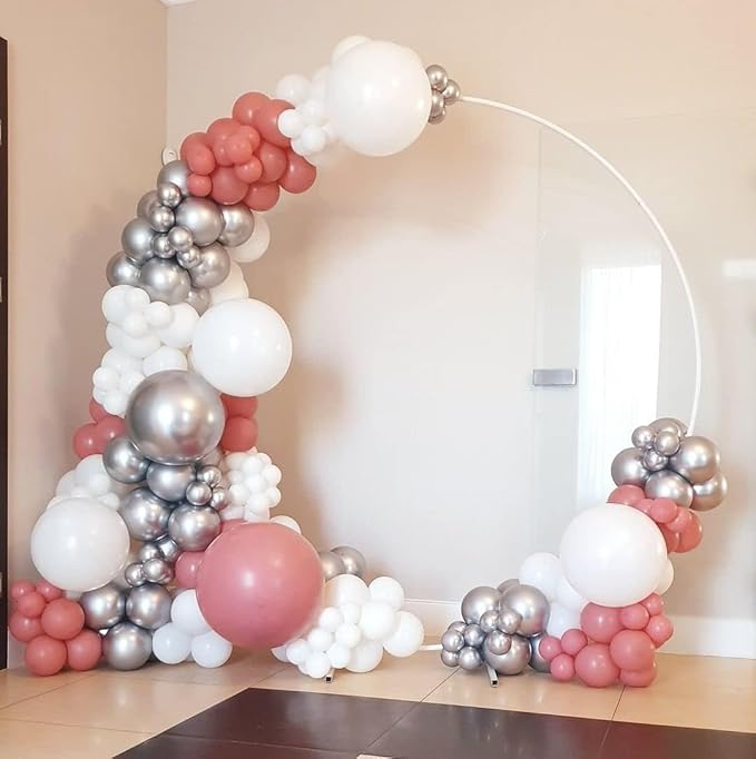 Bonropin 140Pcs Dusty Pink Balloons Vintage Balloon Garland Arch Kit 5/10/12/18 Inch Matte Latex Different Sizes as Birthday Baby Shower Wedding Bridal Party Decorations