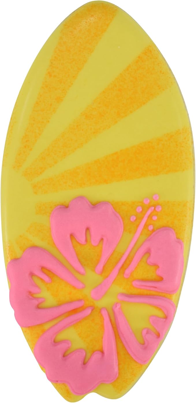 R&M Beach Day Cookie Cutter 5-Piece Gift Set - Includes Flip Flop, Swimsuit, Swim Shorts, Surfboard, Sunglasses Cookie Cutter with Recipe Card - Steel