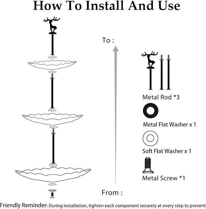 3 Tier Cake Stand Hardware Tiered Tray Plate Hardware Kit Heavy Metal Holder Fruit Plate Stand Food Plate Stand