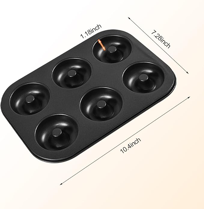 Shudyear 1 Pc Donut Pan Doughnut Baking Pan Nonstick Carbon Steel Baking Mold for Homemade Donuts Dessert Baking Oven Tray