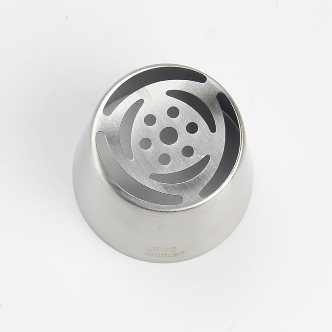 Extra Large Russian Piping Tips for Marshmallows Stainless Steel Flower Frosting Nozzles many styles Cake Decorating Baking tool for Buttercream, Cupcakes Cookies(SL02)