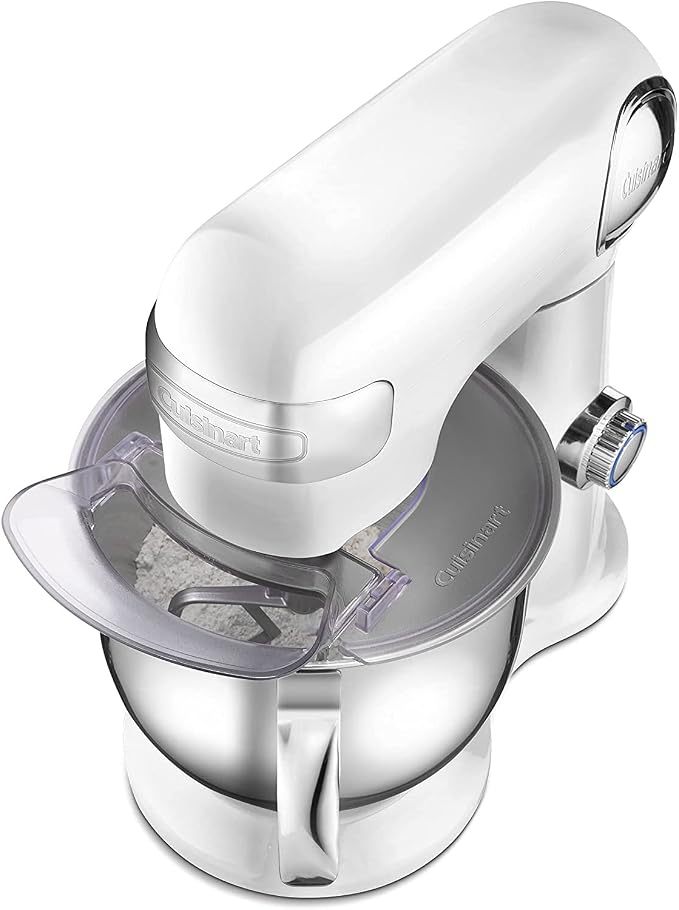 Cuisinart Precision Master 5.5-Quart 12-Speed Stand Mixer (White Linen) Bundle with Deco Essentials 5-Piece Knife Set with Cutting Board and Sharpening Steel