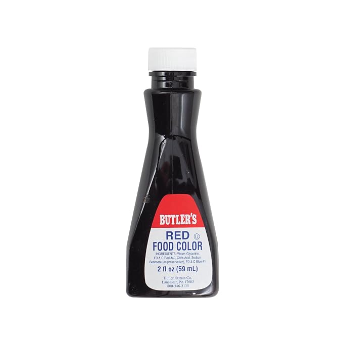 Red Food Coloring, 2 Ounce Bottle, Hampton Distribution
