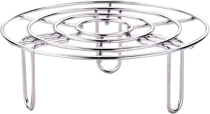 Steam Rack, Heavy Duty Steaming Rack Stand, Stainless Steel Round Steamer Cooling Rack Trivet, Pot Steamer Insert Food Stand, Steaming Cookware Accessories(Size:19.5cm/7.68in)