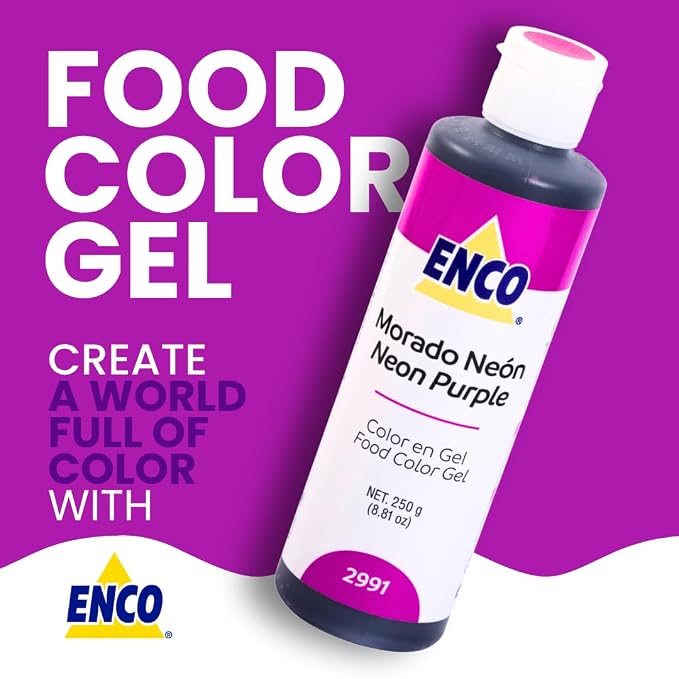 ENCO Gel Food Coloring 8.8 oz (NEON PURPLE)