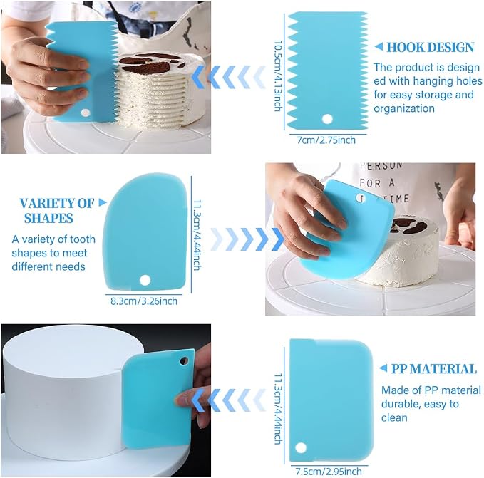79PCS Cake Decorating Kit with Revolving Cake stand Turntable,Piping Bags and Tips Set for Cake Decorating,Cake Baking Supplies for Beginners Cake Tools Set with Icing Scrapers Spatulas