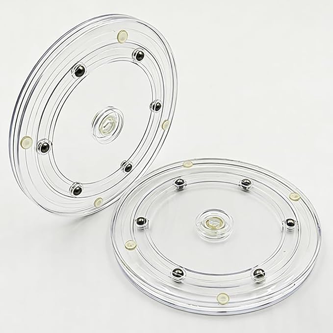 SANGLE SOPFFY Lazy Susan Turntable Acrylic Cookie Turntable with Non-Slip Mat | Cake & Cupcake Decorating Rotary Stand Tray for Spice Rack Table Cake Kitchen Pantry Decorating (7.8 inch)
