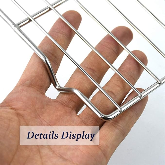 Cooling Rack with 4 Legs Heavy Duty Grill Net 7.9in x 12.4in Roasting Wire Grate Baking Racks, Fit Various Size Cookie Baking Sheet,Oven Dishwasher Safe(7.9"X12.4"31.5X20cm)