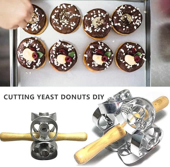 Donut Cutter | Mold,Machine Pastry Dough Baking Roller Kitchen Cooking Tools, Highly Efficient For Dessert Shops Adj