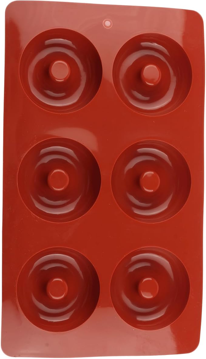6 Cavity Donut Silicone Chocolate Molds Doughnut Pan Baking Mold For Chocolate Candy