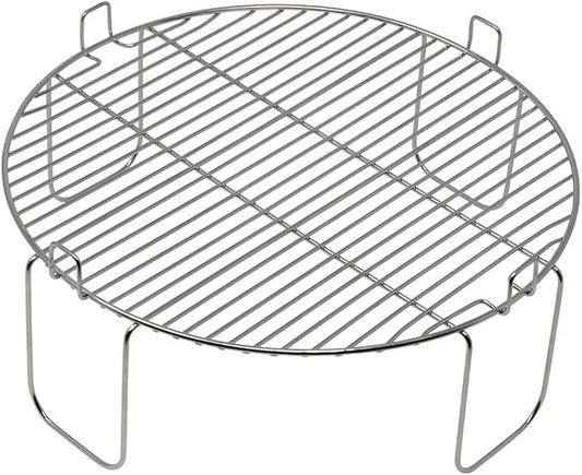 4 inch Stainless Steel Grill Rack Compatible with NuWave® Oven Pro, Primo, NutriChef, Black Decker | Reversible Grate Accessory for Cooking, Baking, Cooling in Infrared Kitchen Convection Toaster Oven