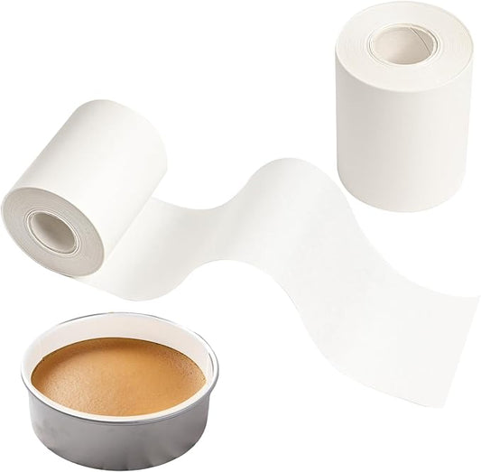 Baking Parchment Paper Side Liners 2.95 in*196.8 ft Cake Pan Side Liner for Round Cake Pans Roll Parchment Paper Strips for Bakeware Sheet Tray,Oven & Microwave Safe (2.95 in*196.8 ft)