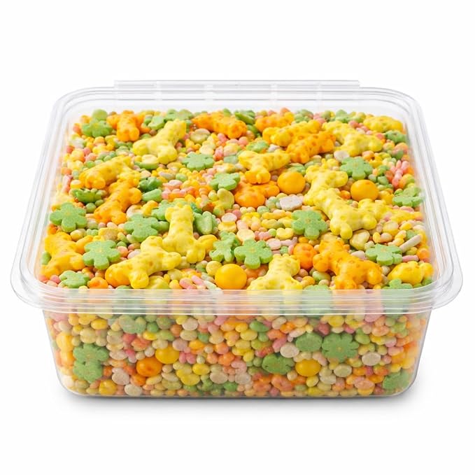 Oasis Supply Baby Shower Sprinkles & Sugar Shapes – Edible Decorations for Cakes, Cupcakes, and Cookies – Gender Reveal, Boy, Girl, and Neutral Party Baking Decorations - Giraffes/Safari Sprinkle Mix