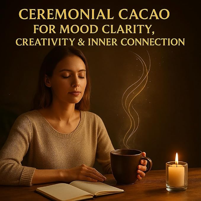 Maia Ceremonial Cacao, with Flavanol, Theobromine, Magnesium and Natural Flavonoids Blend, Improves Mental Clarity and Focus, 100% Organic Cocoa Powder, Unsweetened Cacoa Powder for Natural Energy & Mood Support (1)