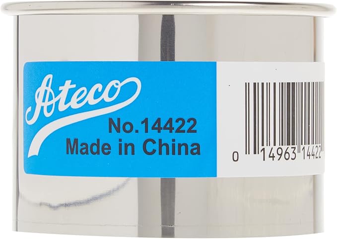 Ateco 14422 2 1/2" Stainless Steel Doughnut Cutter