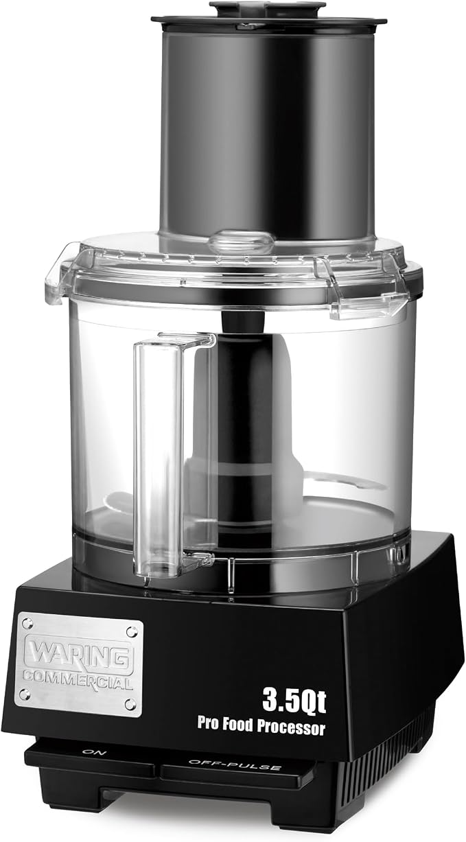 Waring Commercial Food Processor, 3.5 Quart Capacity, 1 Horsepower Motor, Vegetable Chopper for Professional Kitchens, WFP14S
