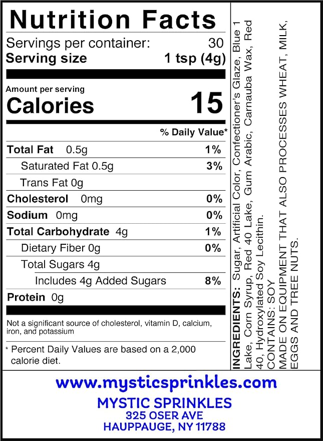 Mystic Sprinkles Fourth of July Sprinkles Mixes (Patriotic Pride Sugar Crystal Mix 4.2oz)