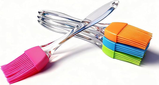 Pastry Brush, Basting Brush,Basting Brush for Cooking,Heat Resistant Silicone Brush for Kitchen BBQ Grill Barbecue Baking
