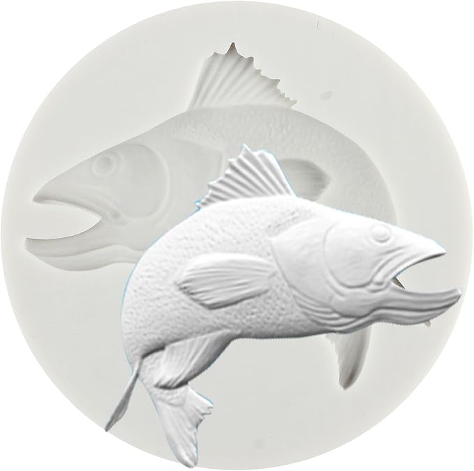 Fish Silicone Molds Tuna Fish Fondant Chocolate Candy Mold For Cake Decoration Cupcake Topper Chocolate Candy Gum Paste Polymer Clay
