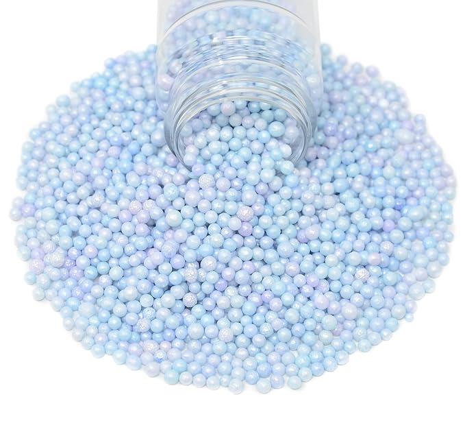 Mystic Sprinkles 4mm Sugar Pearls 4oz Bottles (Playfully Periwinkle 4mm Sugar Pearls 4oz)