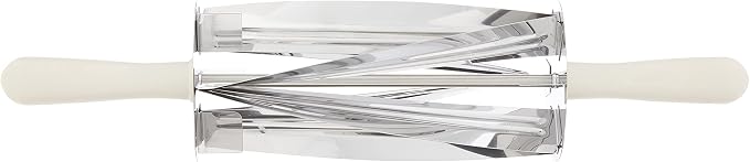 Ateco Stainless Steel Croissant Roller Cutter 15-inches long x 5-inches diameter
