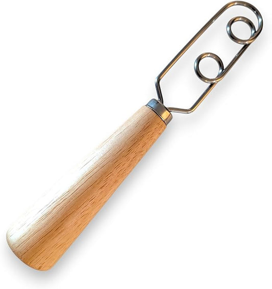 Sourdough Starter Stirring Hook and Danish Dough Whisk | Small Size to Fit in Jars | Improve the Mixing Standard Of Your Starter For Better Baking Results | New England Sourdough Starter Co.