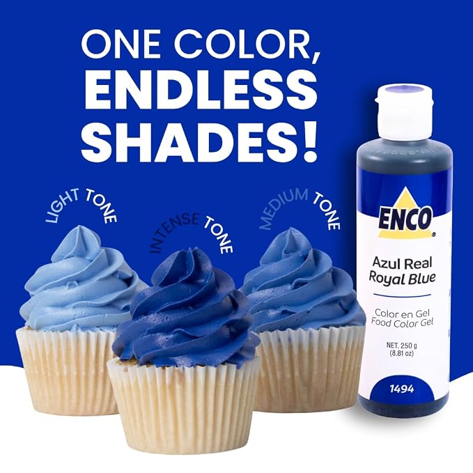 ENCO Gel Food Coloring 8.8 oz (Royal Blue)