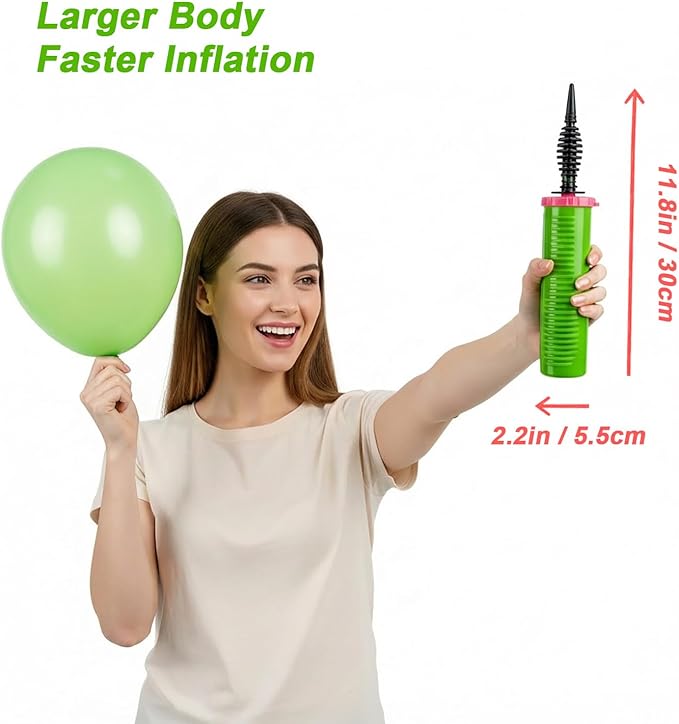 Balloon Pump Handheld - Dual Action Manual Air Inflator for Balloon, Rapid Two-Way Blower for Party Decoration