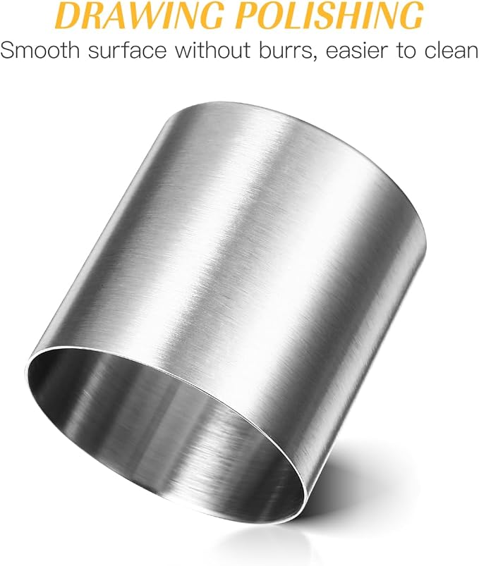 OUNONA 1.97 Inch Round Biscuit Cutter, Stainless Steel Mini Cake Mold Cookies Donut Cutter, Professional Baking Dough Tools, Pastry Ring Mold for DIY Desserts, Biscuits, Mousse, Donuts, Muffins
