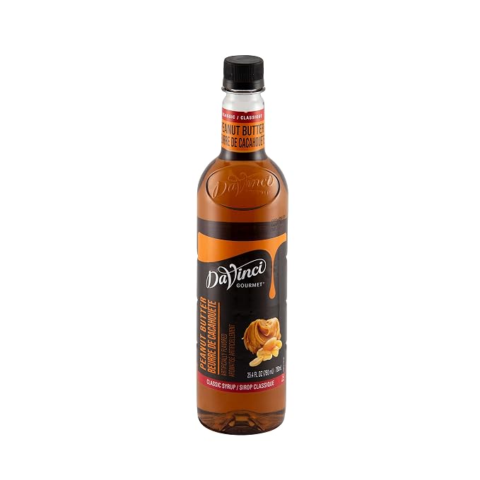 DaVinci Gourmet Classic Peanut Butter Syrup, 25.4 Fluid Ounces (Pack of 4)