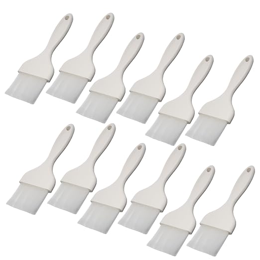 Carlisle FoodService Products CFS 4039202 Galaxy Pastry Brush, 3", White (Pack of 12)