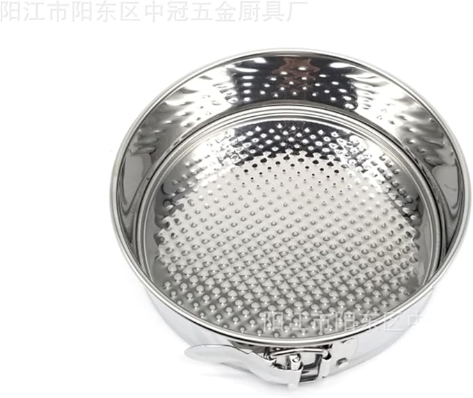 10 Inch 304 Stainless Steel Springform Cake Pan, Stainless Steel Springform Pans, Leakproof & Nonstick Cheesecake Pan with Removable Bottom with 50 Pcs Parchment Paper Liners