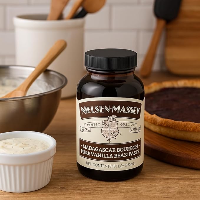 Nielsen-Massey Pure Vanilla Bean Paste, 10 oz | All-Natural, Certified Kosher Premium Baking & Cooking Vanilla with Real Bean Specks | Non-GMO & Gluten-Free