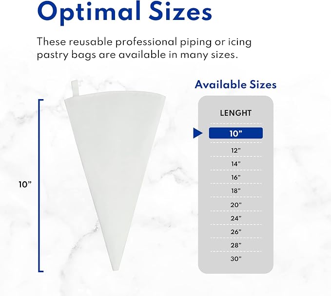 New Star Foodservice 20 Inch Bakery-Grade Plastic Pastry Bag, Reusable Cake Decorating and Piping Bag