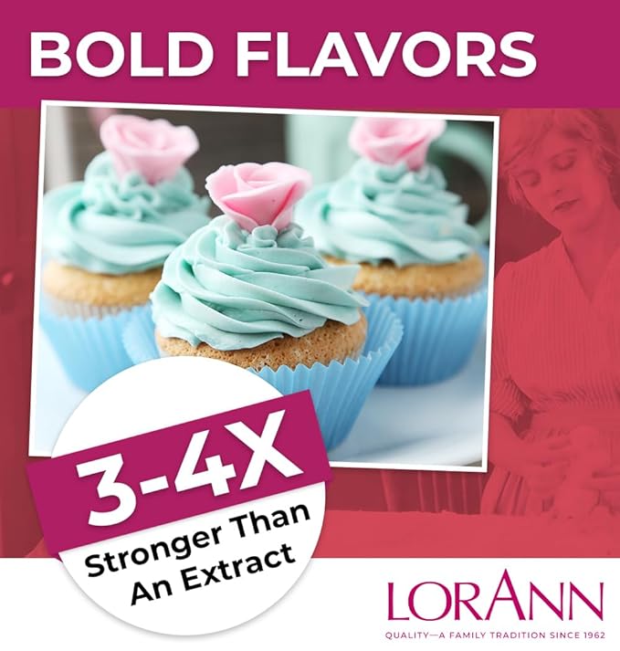 LorAnn Oils Super Strength Flavoring - Used For Candy Making, Flavoring Extracts, Baking, Hard Candy, and Flavor Oils - Bold, Natural Flavors 4X Stronger Than Extracts - Bubble Gum, 4 fl oz