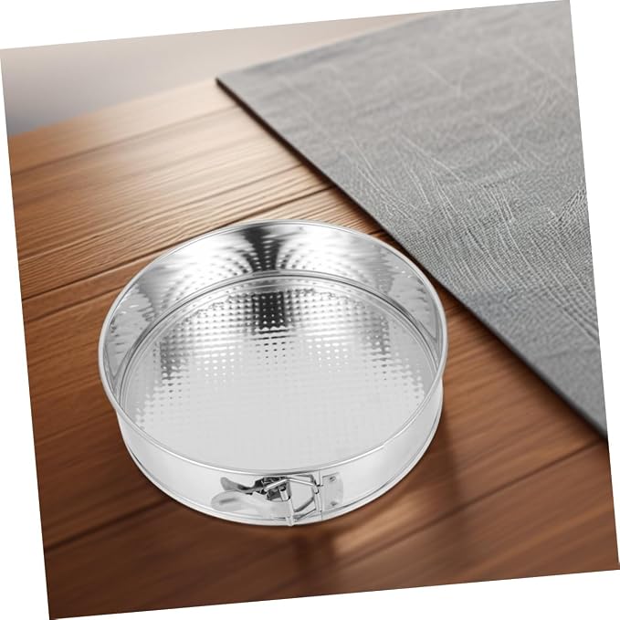 Stainless Steel 9-inch Springform Cake Pan, Leakproof Cheesecake Mold with Locking Clamp and Removable Bottom, Food-grade 304 Baking Tin for Home Kitchen Baking