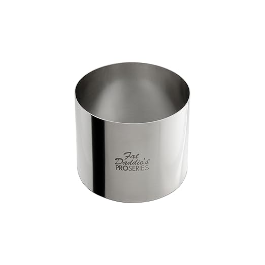 Stainless Steel Cake & Pastry Rings by Fat Daddio's
