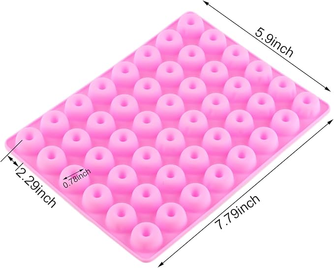 Donut Silicone Gummy Mold Mini Donut Ring Chocolate Candy Molds Pink