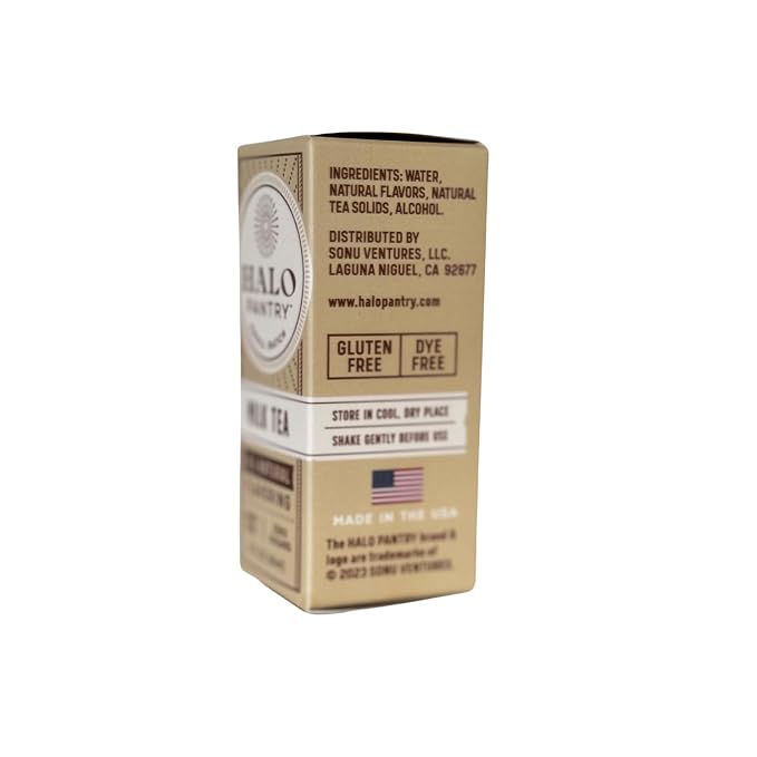 Natural MILK TEA Flavoring Extract by HALO PANTRY (2oz bottle) | Dairy-Free, Dye-Free, Sugar-Free, Gluten-Free, NO Sweeteners, NO Calories | Perfect for customizing ANY baking, candy, dessert or drink recipes