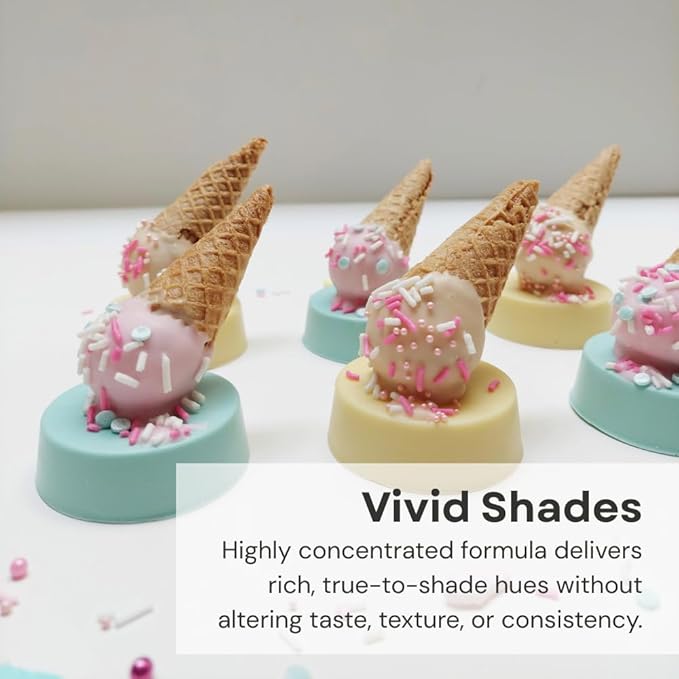 Chefmaster Aqua Blue Candy Color | True-Tone Shades | Oil-Based | Professional-Grade Dye | Chocolate, Strawberries, Cake Pops | Decorating | Easy-to-Use | Manufactured in the USA | 0.64 oz
