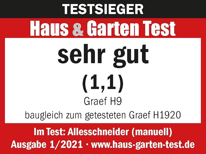 GRAEF H9 H9EU All- Purpose Slicer, Wood, Silver