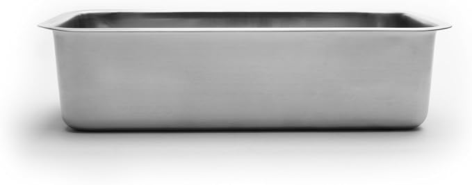 Fox Run Loaf Pan Stainless Steel Baking, 8.5 x 4.5 x 2.25 inches, Rectangular | Heat Safe Up To 536 F | Durable Stainless Steel Baking Pan | Bake Standard Sized Bread Loaves | Bread Baking Essential
