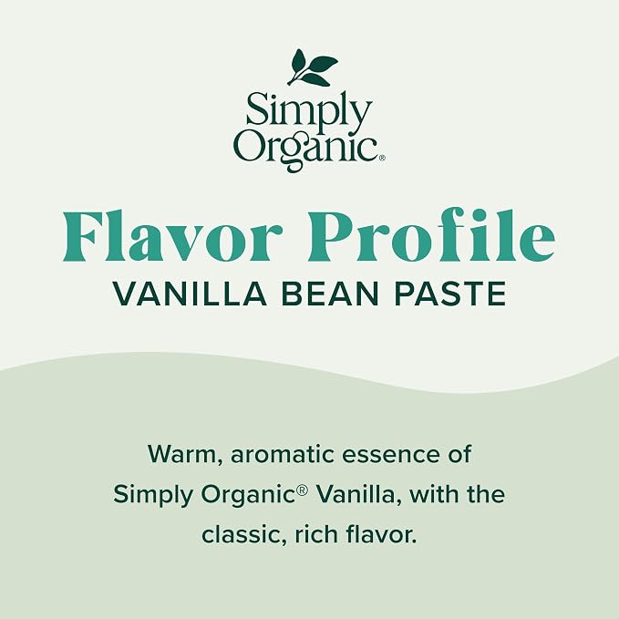 Simply Organic Vanilla Bean Paste, Organic, 2 Fluid Ounce