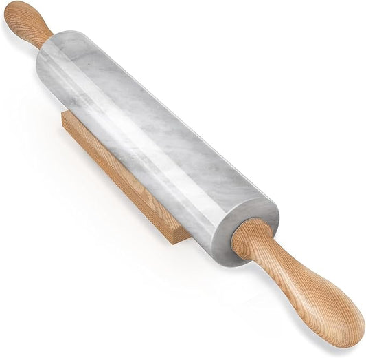 Koville Marble Rolling Pin, Non-Stick African Stone Polished Dough Roller