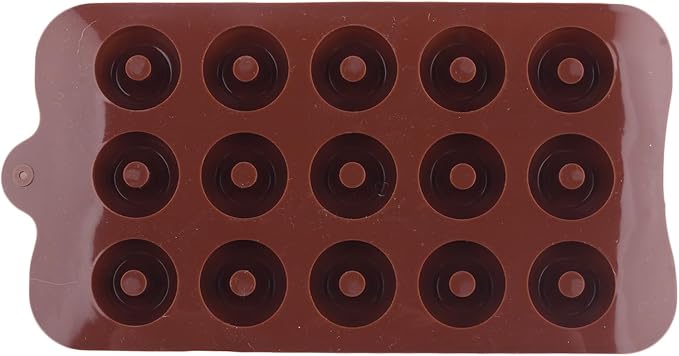 15 Cavity Donut Shapes Silicone Candy Molds For Gummy Candy Chocolate Cake Decoration Set Of 2