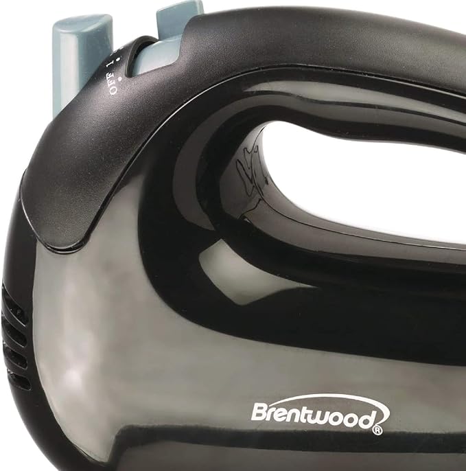 Brentwood HM-44 Lightweight 5-Speed Electric Hand Mixer, Black