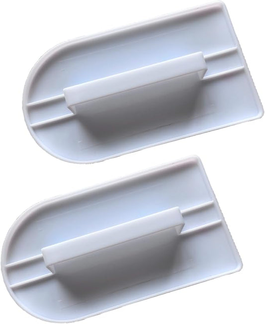 2Pcs Cake Decoration Icing Smoother Paddle Fondant Polisher Finisher Sugarcraft Cups